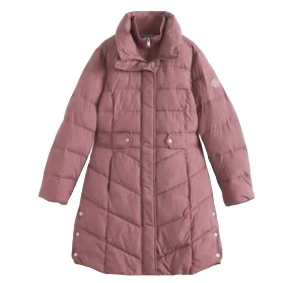 Andrew Marc Adler Puffer Water Resistant Jacket Size XL Mauve Premium Loft - Picture 1 of 15